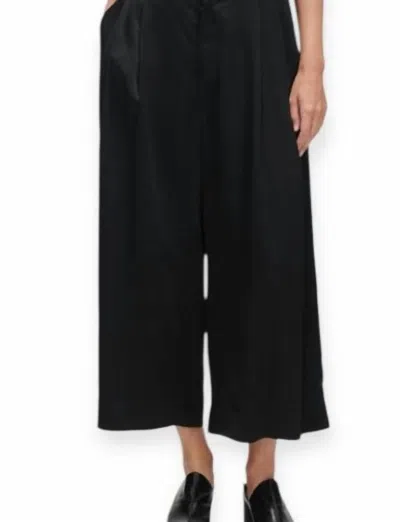 Rachel Comey Wolcott Pant In Satin Black Crepe In Multi