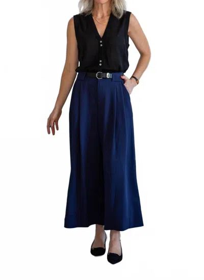 Rachel Comey Wolcott Wide Leg Pants In Navy In Blue