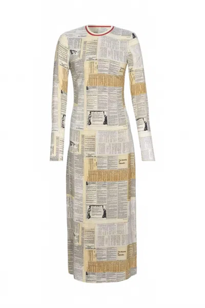 Rachel Comey Women's Alma Midi Dress In Yellow/ivory In Multi