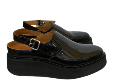 Pre-owned Rachel Comey Women's Black Cow Leather Jardinerio Mules, 8.5