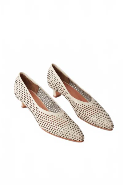 Rachel Comey Women's Clemmie Kitten Heel In Champagne In White