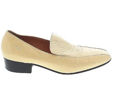 Pre-owned Rachel Comey Women's Cream Cow Leather Chester Flats, 39.5 In White