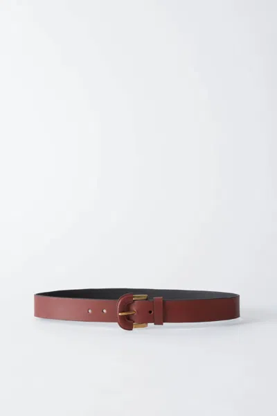 Rachel Comey Women's Leather Wrap Borrelo Belt In Brown In Red