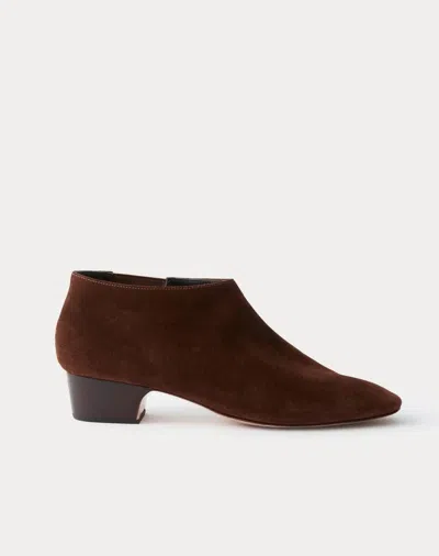 Rachel Comey Women's Thorina Leather Bootie In Dark Chocolate In Multi