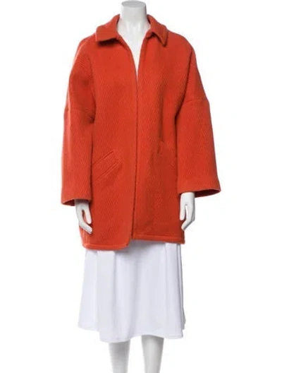 Pre-owned Rachel Comey Wool Coat In Orange