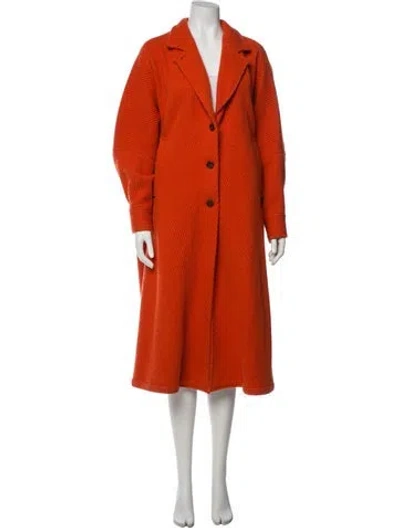 Pre-owned Rachel Comey Wool Coat In Orange