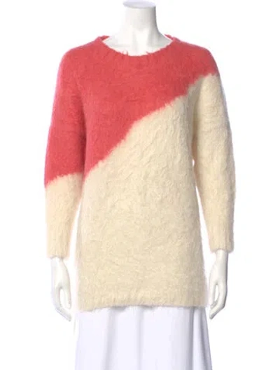 Pre-owned Rachel Comey Wool Colorblock Pattern Sweater In Neutral