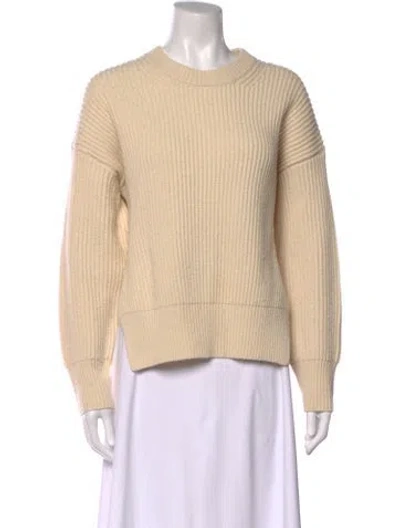 Pre-owned Rachel Comey Wool Crew Neck Sweater In Neutral