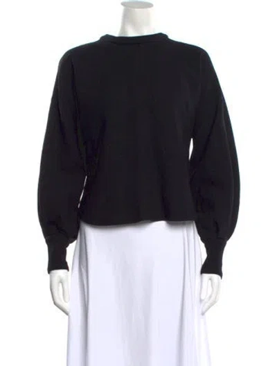 Pre-owned Rachel Comey Wool Crew Neck Sweatshirt In Black