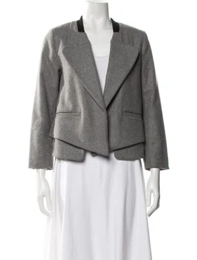 Pre-owned Rachel Comey Wool Evening Jacket In Gray