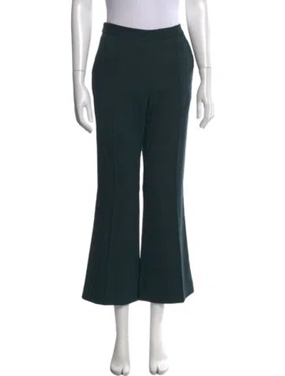 Pre-owned Rachel Comey Wool Flared Pants In Green