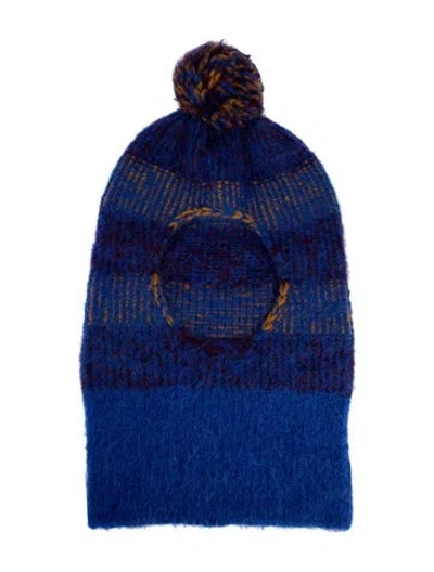 Pre-owned Rachel Comey Wool Knitted Balaclava Beanie In Blue