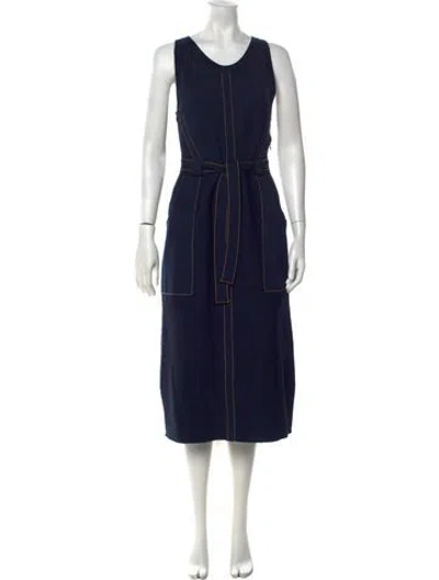 Pre-owned Rachel Comey Wool Long Dress In Blue