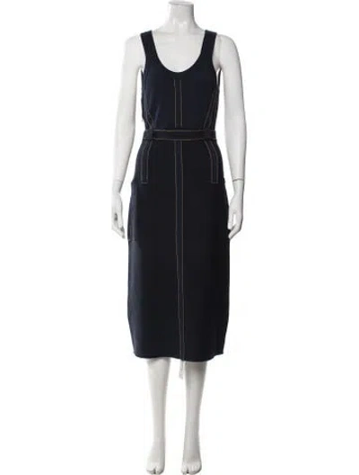 Pre-owned Rachel Comey Wool Midi Length Dress In Blue