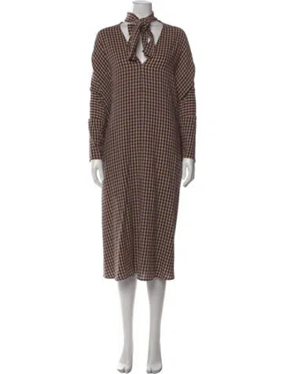 Pre-owned Rachel Comey Wool Midi Length Dress In Purple