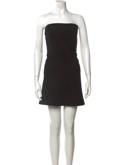 Pre-owned Rachel Comey Wool Mini Dress In Black