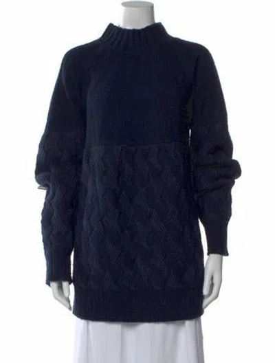 Pre-owned Rachel Comey Wool Patterned Sweater In Blue