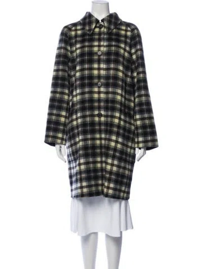 Pre-owned Rachel Comey Wool Plaid Print Jacket In Black