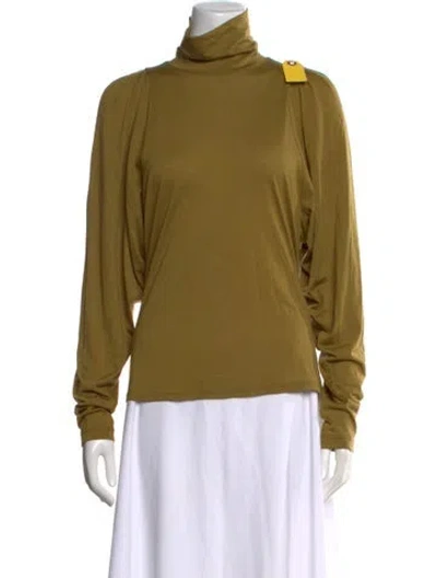 Pre-owned Rachel Comey Wool Turtleneck Top W/ Tags In Green