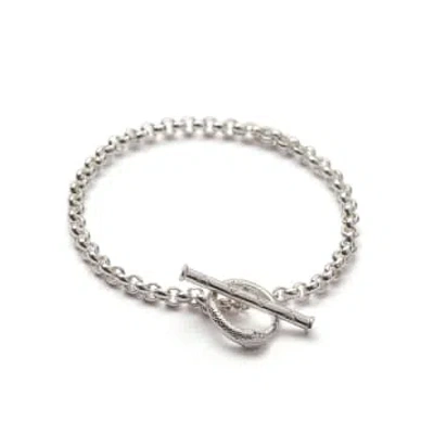 Rachel Entwistle Ouroboros Chain Bracelet Silver In Metallic