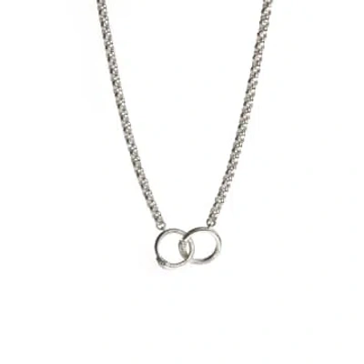 Rachel Entwistle Ouroborous Chain Necklace Silver In Metallic