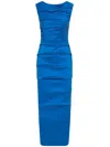 Rachel Gilbert Adela Ruched-detailing Dress In Blue