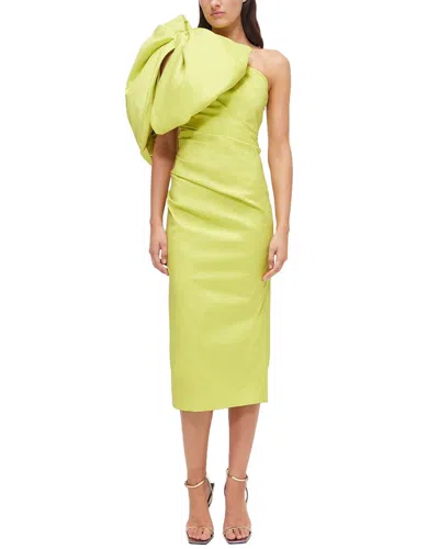 Rachel Gilbert Alessandra Midi Dress In Green