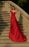 Rachel Gilbert Anders Gown In Red