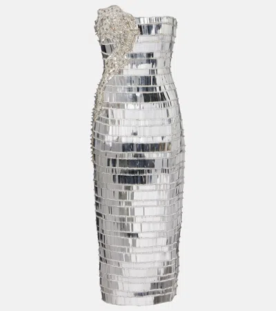 Rachel Gilbert Ariel Embellished Bustier Gown In Black