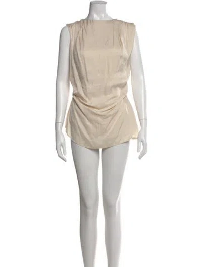 Pre-owned Rachel Gilbert Aries Mini Dress In Neutral