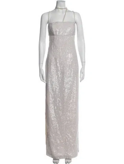 Pre-owned Rachel Gilbert Asymmetrical Long Dress In Multicolor