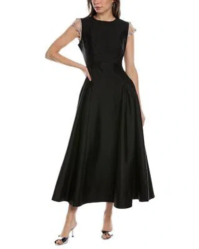 Pre-owned Rachel Gilbert Bambi Silk & Wool-blend Dress Women's Black Au 1/us 4