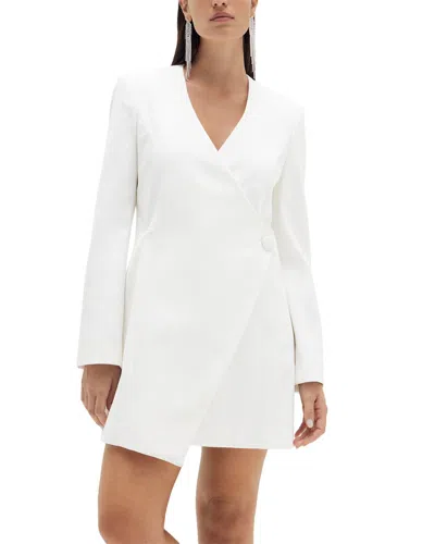 Rachel Gilbert Briggs Jacket Mini Dress In White