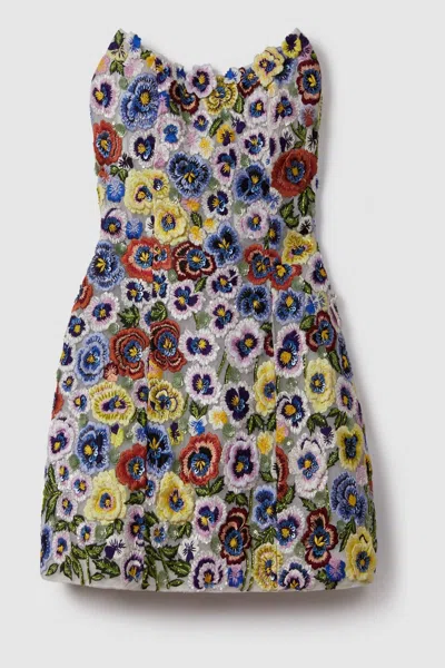 Rachel Gilbert Camden Mini Dress In Multi