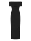 Rachel Gilbert Camille Draped Off-shoulder Maxi Dress In Black
