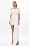 Rachel Gilbert Camille Ruched Stretch-taffeta Mini Skirt In Ivory