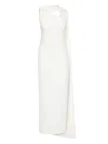 Rachel Gilbert Clara Asymmetric-detail Midi Dress In White