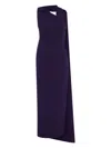 Rachel Gilbert Clara Asymmetric Evening Dress In Blue