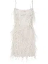 Rachel Gilbert Cynthia Embellished Mini Dress In White