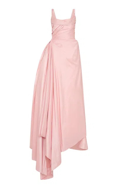 Rachel Gilbert Delania Gown In Pink
