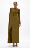 Rachel Gilbert Dion Cape Maxi Dress
