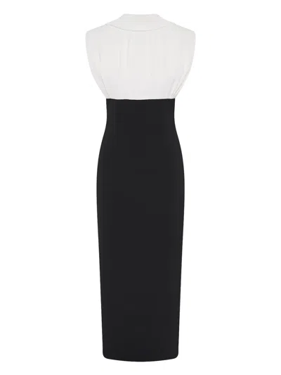 Rachel Gilbert Dion High-neck Dress In Black