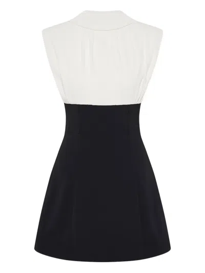 Rachel Gilbert Dion High-neck Mini Dress In White