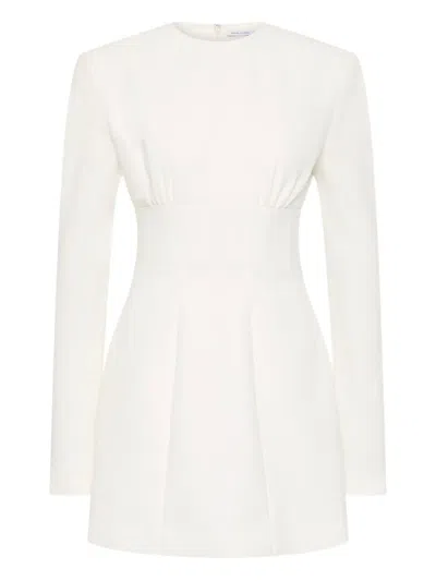 Rachel Gilbert Dover Long-sleeve Mini Dress In White