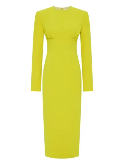 Rachel Gilbert Dover Long-sleeves Maxi Dress In Green