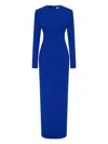 Rachel Gilbert Dover Padded-shoulder Long Dress In Multi