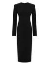 Rachel Gilbert Dover Padded-shoulder Maxi Dress In Black