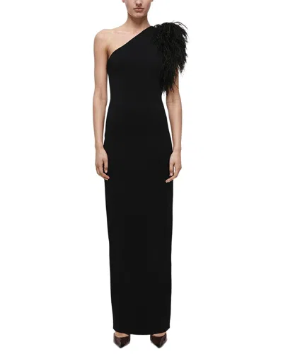 Rachel Gilbert Elcie Fitted Gown In Black