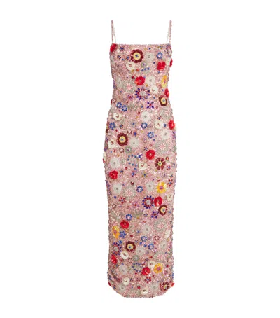 Rachel Gilbert Embellished Francesca Gown In Multi
