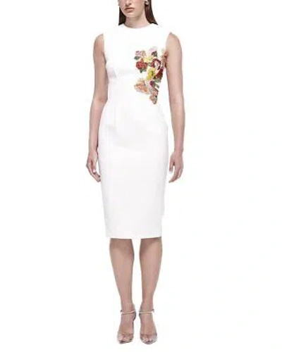 Pre-owned Rachel Gilbert Evie Dress Women's Au 0 / Us 2 In White